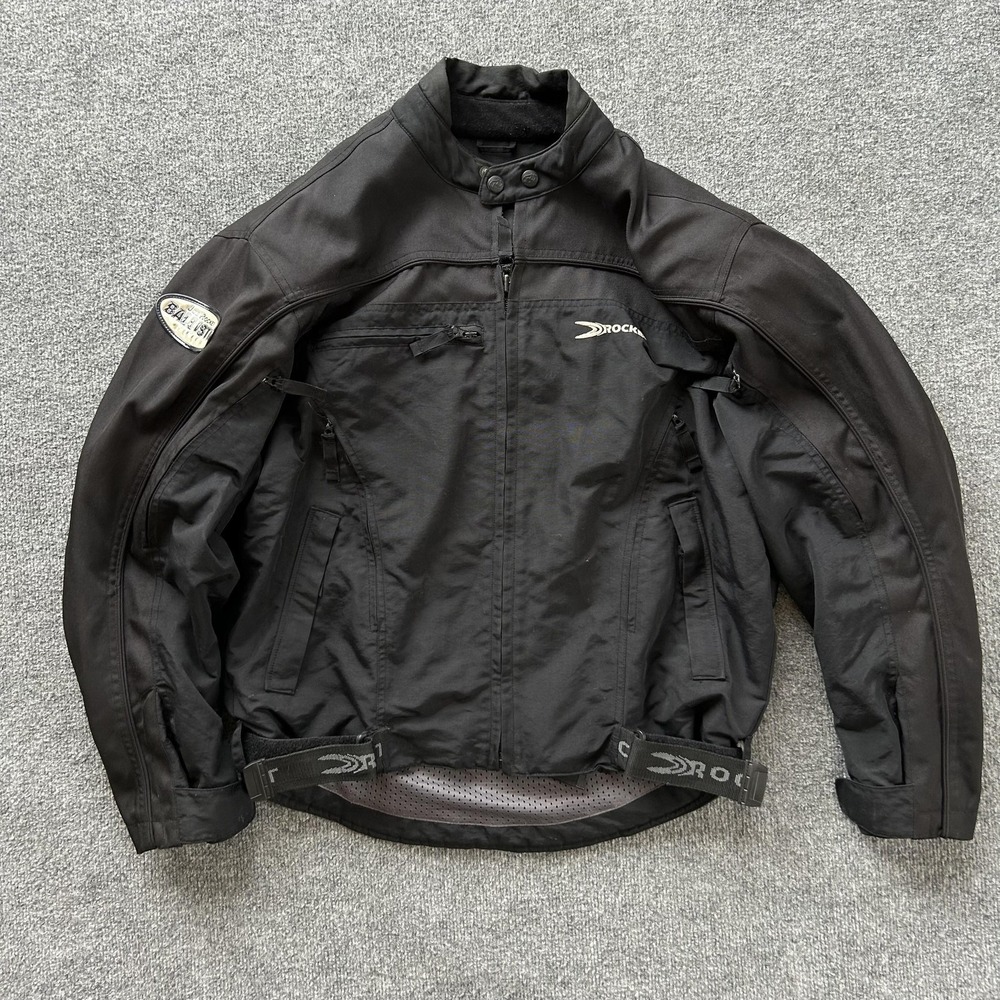 Joe Rocket Jacket Mens Large Black Ballistic Series Touring Motorcycle‎ Riding